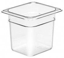 Camwear GN 1/6 polikarbonÄta konteiners, Cambro, GN 1/6, 2,2L, CaurspÄŦdÄŦgs, 162x176x(H)150mm