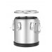 Insulated stainless steel food transport container Kitchen Line., HENDI, Kitchen Line, 15L, Silver, ø300x(H)340mm