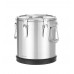 Insulated stainless steel food transport container Kitchen Line., HENDI, Kitchen Line, 15L, Silver, ø300x(H)340mm