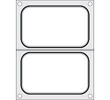 Tray sealer matrix, HENDI, 2x container 178x113 mm