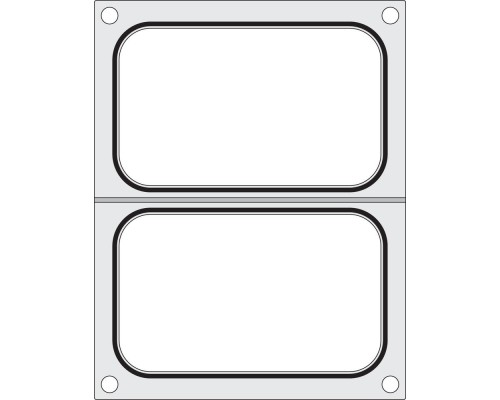 Tray sealer matrix, HENDI, 2x container 178x113 mm