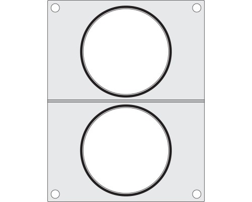 Matrica metināšanas iekārtai, HENDI, 2x tvertne zupai ø115 mm