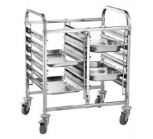 Double mobile trolley - 12 x GN 1/1, HENDI, 740x550x(H)940mm