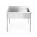 Single sink table Budget Line – screwed, depth: 600 mm, HENDI, Budget Line, 1000x600x(H)850mm