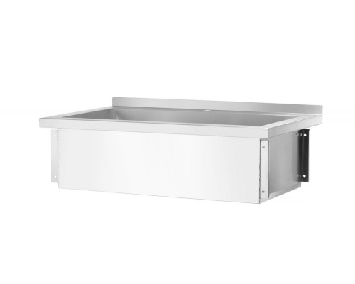 Single sink table Budget Line – screwed, depth: 600 mm, HENDI, Budget Line, 1000x600x(H)850mm