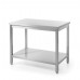 Central work table heavy duty with shelf, 600 mm deep, HENDI, Kitchen Line, 1000x600x(H)850mm