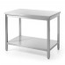 Central work table heavy duty with shelf, 600 mm deep, HENDI, Kitchen Line, 1400x600x(H)850mm