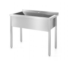 Single sink table - welded, HENDI, Profi Line, 1000x600x(H)850mm