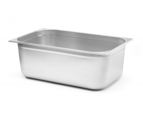 GN 1/1 container – for ovens, HENDI, GN 1/1, 25,65L, Silver, 530x325x(H)200mm