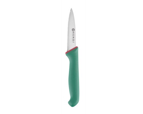 Paring knife, serrated, HENDI, Green, (L)200mm