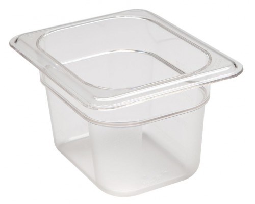 Camwear GN 1/8 polikarbonÄta konteiners, Cambro, 1 l, H 100 mm, 1L, CaurspÄŦdÄŦgs, 161x132x(H)100mm