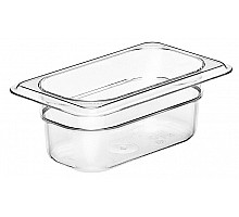 Camwear GN 1/9 polikarbonÄta konteiners, Cambro, GN 1/9, 0,57L, CaurspÄŦdÄŦgs, 108x176x(H)65mm