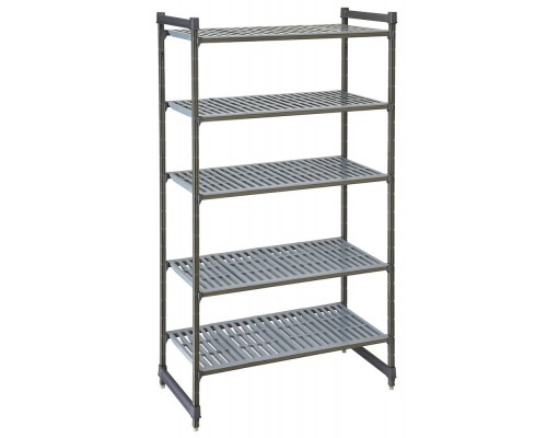 Camshelving Basics Plus saliktais uzglabāšanas plaukts ar 4 ventilējamiem plauktiem, Cambro, 915x460x(H)1830mm