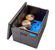 Cam GoBox XL izolēta augšējās ielādes tvertne, GN 1/1, 64,5 l, Cambro, 64,5 l, 64,5L, Melns, 610x430x(H)390mm