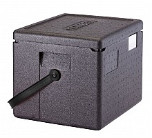 Cam GoBox izolÄts konteiners ar melnu siksnu, GN 1/2, Cambro, 22,3 l, 22,3L, Melns, 390x330x(H)316mm