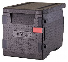 Cam GoBox izolÄta tvertne, ar priekÅĄÄjo iekrauÅĄanu, GN 1/1, 60 l, Cambro, GN 1/1, 60L, Melns, 640x440x(H)475mm