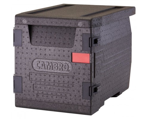 Cam GoBox izolÄta tvertne, ar priekÅĄÄjo iekrauÅĄanu, GN 1/1, 60 l, Cambro, GN 1/1, 60L, Melns, 640x440x(H)475mm