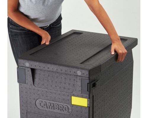 Cam GoBox izolÄta tvertne, ar priekÅĄÄjo iekrauÅĄanu, GN 1/1, 60 l, Cambro, GN 1/1, 60L, Melns, 640x440x(H)475mm