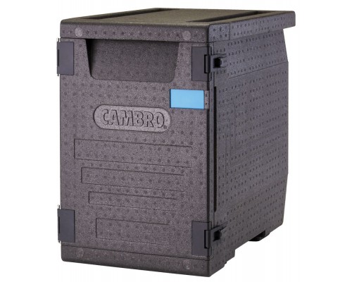 Cam GoBox izolēta tvertne, priekšējā iekraušana, GN 1/1, 86 l, Cambro, GN 1/1, 86L, Melns, 640x440x(H)625mm