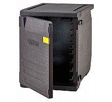 Cam GoBox izolÄcijas konteiners, priekÅĄÄjÄ iekrauÅĄana, 600 x 400 mm, regulÄjamas vadotnes, Cambro, 155 l, ar regulÄjamÄm vadotnÄm, 155L, Melns, 770x540x(H)687mm