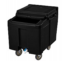 Ice trolley ICS125L Sliding Lid, Cambro, 125L, Black