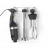 Set: Stick blender 350 with variable speed + whisk + wall-mounted rack, HENDI, Kitchen Line, Black, 230V/350W, ø100x110mm