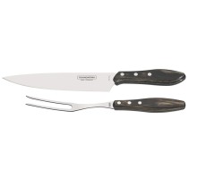 Komplekts „Churrasco” gaļai, 2 piederumu, Tramontina, brūna krāsa, Brūns, 2 gab., (L)mm
