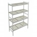 Shelving Linear S.Steel 568x373 H.1740 mm 4 shelves Inox