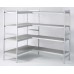 Shelving Linear S.Steel 5044x475 H.1740 mm 4 shelves Inox