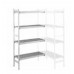 Shelving Angle Alu 4098x577 H.1740 mm 4 shelves Alluminio