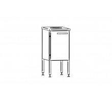 Biowaste cabinet bjk-1, Inox baltic, BJK-1