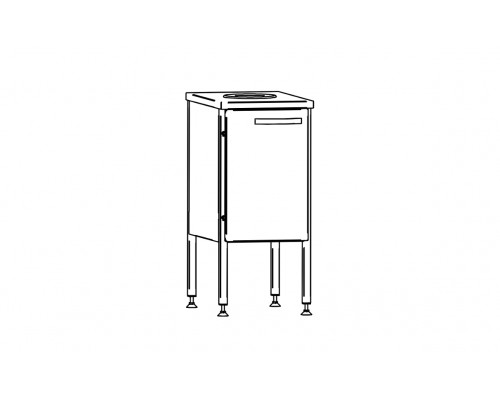 Biowaste cabinet bjk-1, Inox baltic, BJK-1