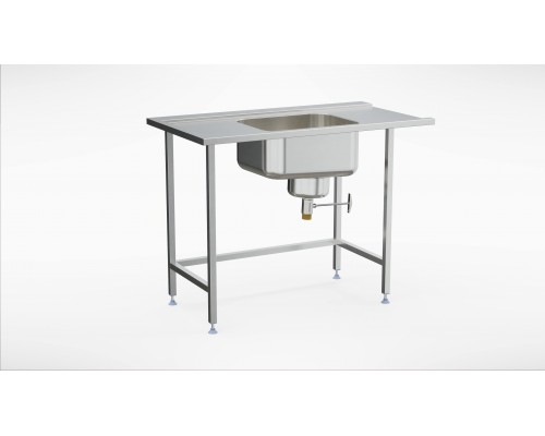 Stainless steel pre wash table (1000-1400mm), Inox baltic, EPL (1000-1400mm)