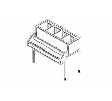 Ледяная ванна для бутылок jvp-10, Inox baltic, JVP-10