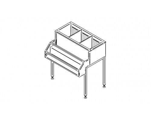 Ледяная ванна для бутылок jvp-8, Inox baltic, JVP-8