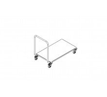 Warehouse trolley lk-112, Inox baltic, LK-112