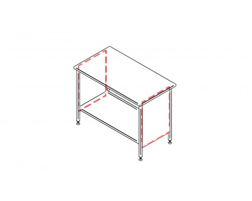 Table side panel lkp, Inox baltic, LKP