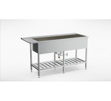 Pre wash table nordien with shelf (1500-2000mm), Inox baltic, EPL-NORDIEN/R (1500-2000mm)