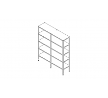 Floor shelf with five levels (1500-2900mm), Inox baltic, PR/5 (1500-2900mm)