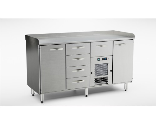 Pizza preparation cold cupboard pzk-1625, Inox baltic, PZK-1625