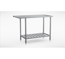 Stainless steel sorting table with shelf (600-1400mm), Inox baltic, SLR (600-1400mm)