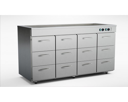 Hot cupboard with basin ssk-16012, Inox baltic, SSK-16012