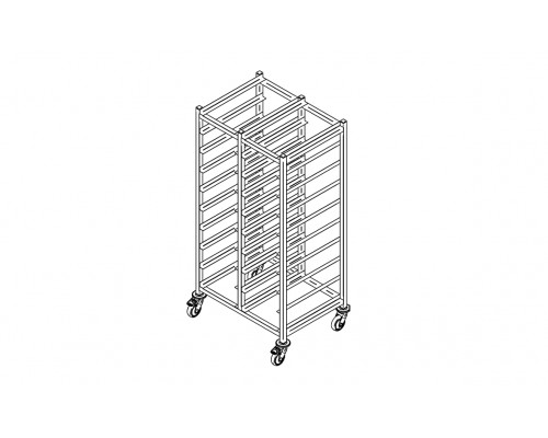 Tray trolley t-20, Inox baltic, T-20