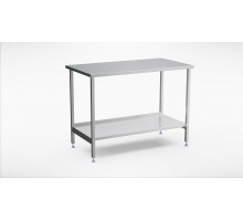 Stainless steel worktable with shelf (500-1400mm), Inox baltic, TLR (500-1400mm)