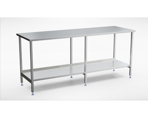 Stainless steel worktable with shelf (1500-2900mm), Inox baltic, TLR  (1500-2900mm)