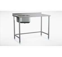 Stainless steel table with bowl (500-1400mm), Inox baltic, TLV (500-1400mm)