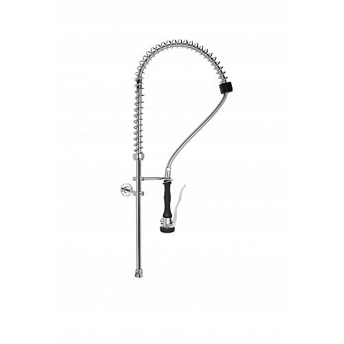 KIT SHOWER WITH BASE SUPPORT, STAINLESS STEEL SPRING AND FLEXIBLE, BRASS CHROMED WALL INSTALLATION KIT AND PREMIUM SHOWER HAND. PLUS LINE