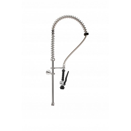KIT SHOWER WITH BASE SUPPORT, STAINLESS STEEL SPRING AND FLEXIBLE, BRASS CHROMED WALL INSTALLATION KIT AND BASIC SHOWER HAND. PLUS LINE