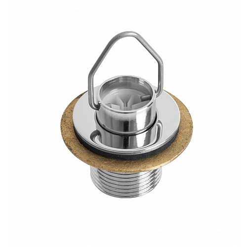 3/4" CONICAL DRAIN PLATE WITH THREADED STEM H=10 mm OVERFLOW PIPE