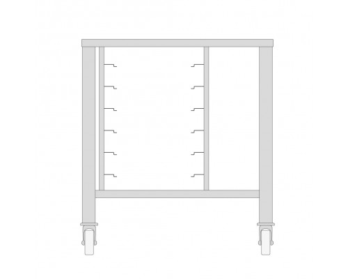 Table with Wheels for Steamer 3X + 4X 1/1 GN